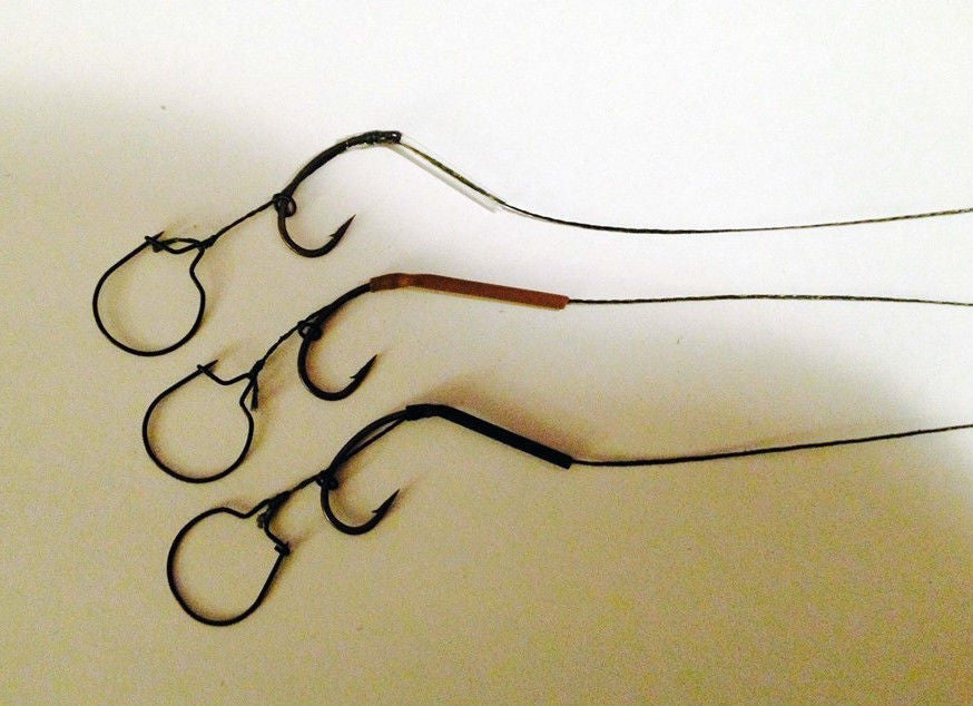 3 Maggot Clip Blow Back Hair Rigs On Teflon Hooks